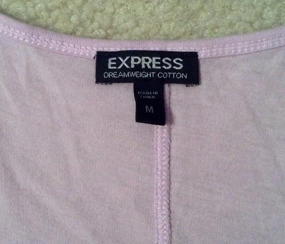 VGC! Женщин Express Dream вес хлопок фиолетовый w/блестки Топ Sz M - Изображение 3 из 3