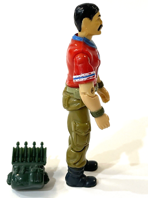1985 GI Joe Bazooka V1 Missile Specialist Hasbro Action Figure w