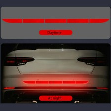 Red Reflective Car Warn Strip Tape Bumper Stickers Decals Accessory Car Sticker 