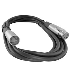 6 foot Metal Connectors 3Pin XLR Microphone Mic audio Cable Male to Female