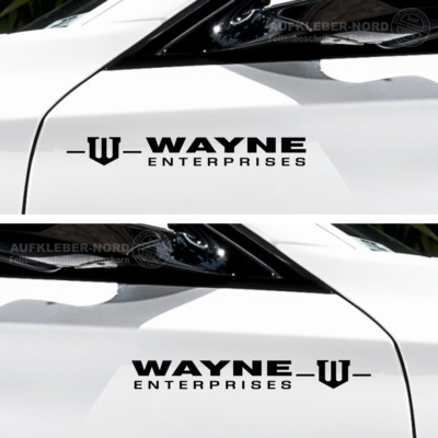 2x Wayne Enterprises 20cm Seitenaufkleber Autoaufkleber Tuning JDM DUB Logo B14