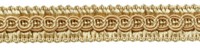 Scroll Gimp Zopf BordüRe, Farbe #A4 - Goldbraun Beige [Verkauft Von Dem Yard ]
