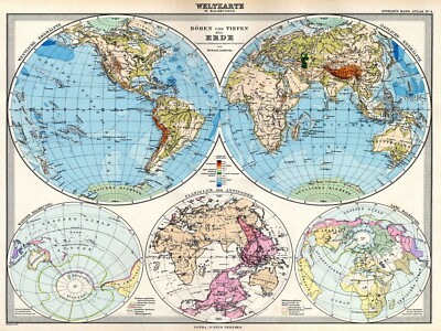 #ad 12939.Decor Poster.Wall art.Home vintage interior design.Mapa Mundi.World Map $33.00