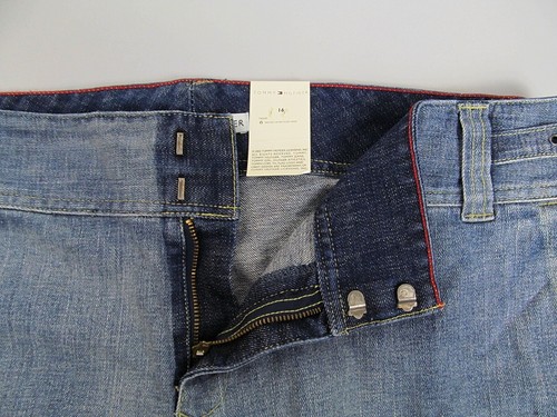 Tommy Hilfiger Jeans Womens Size 16 36x25 Blue Stretch Adjustable Sides Vtg Y2K - Picture 5 of 7