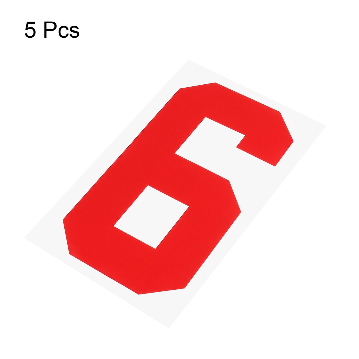 Iron on Numbers 6 Heat Transfer 8 Red Single Number 5Pcs