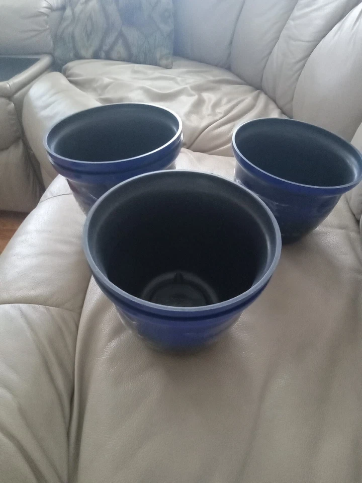 6 Master сад галена цветочные горшки новый с Ярлыками 7» Dia. X 5-1/5"H выбор из 4 цветов  - Изображение 4 из 4