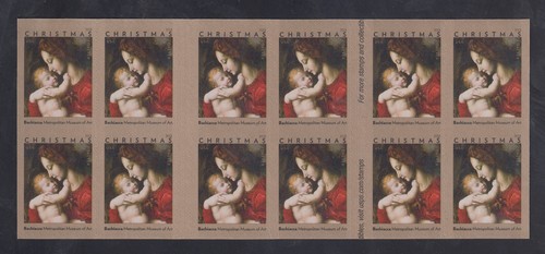 US Stamp #5331 Madonna+Child Booklet, Miscut, Imperf Between Outer Margins XF NH - Picture 2 of 2