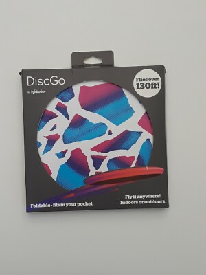 Waboba DiscGo Foldable Frisbee Broken Pattern Indoor Outdoor - Free Shipping
