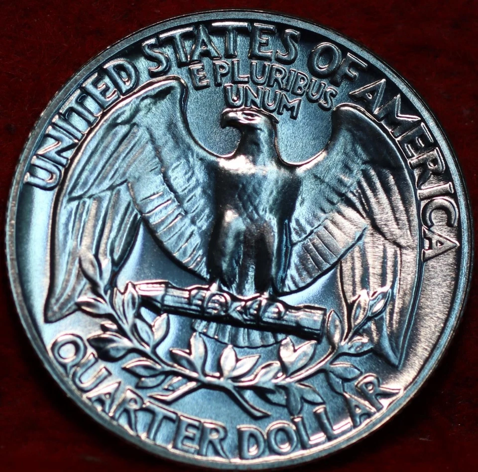 🇺🇸 Uncirculated Proof 1964 Philadelphia Mint Silver Washington Quarter USA - Image 2 of 2