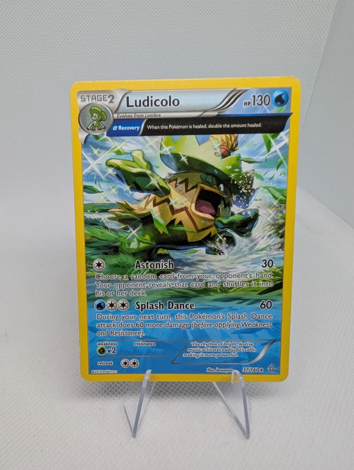 Ludicolo - 37/160 - Rare Pokemon XY-- Primal Clash - Pokemon Tcg Card - LP