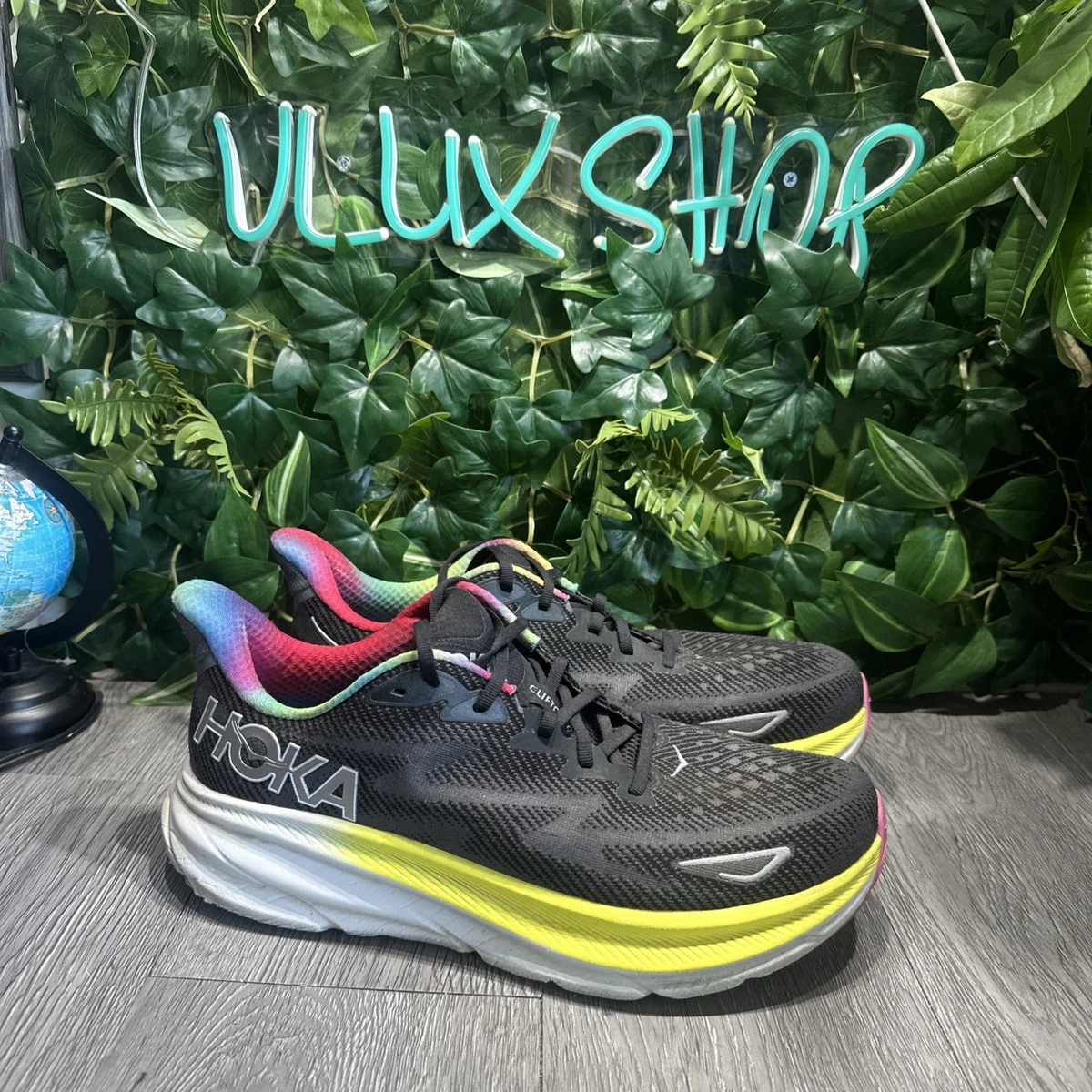 Hoka One One HOKA Clifton 9 Black Rainbow for sale | eBay