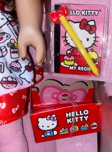 My Life As Hello Kitty Baker Poseable bambola 18" capelli castani occhi marroni nuova leggi - Foto 5 di 6