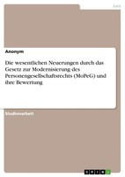 Anonymous | Die Wesentlichen Neuerungen Durch Das Gesetz Zur Modernisierung...