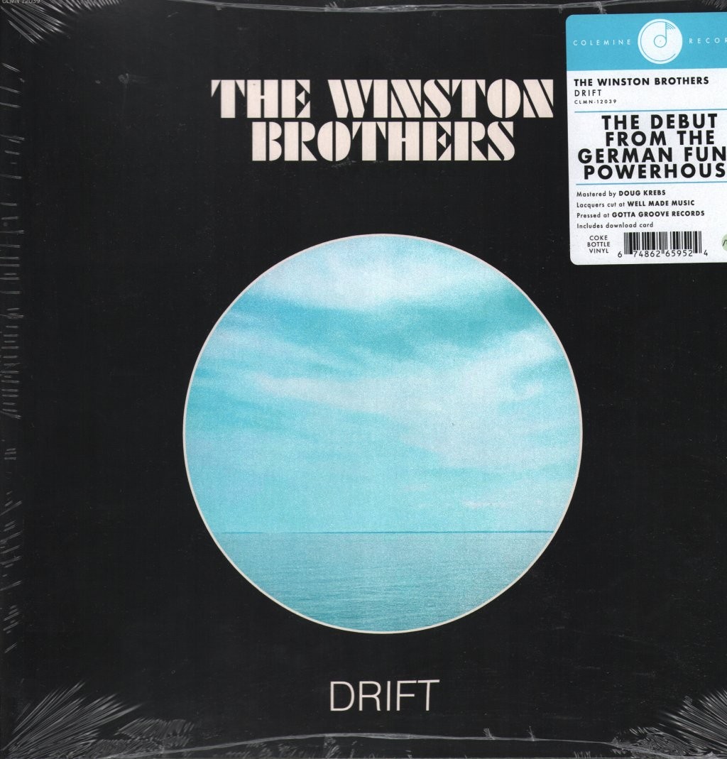 Winston Brothers Drift LP vinyl USA Colemine 2022 Limited coke bottle vinyl in g