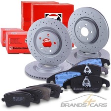 ZIMMERMANN SPORT-BREMSSCHEIBEN + BELÄGE VORNE+HINTEN FÜR AUDI A4 B8 BJ AB 09-