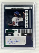 2022  Contenders Baseball- Andre Jackson #17 Rookie Draft Ticket Green /50 RC