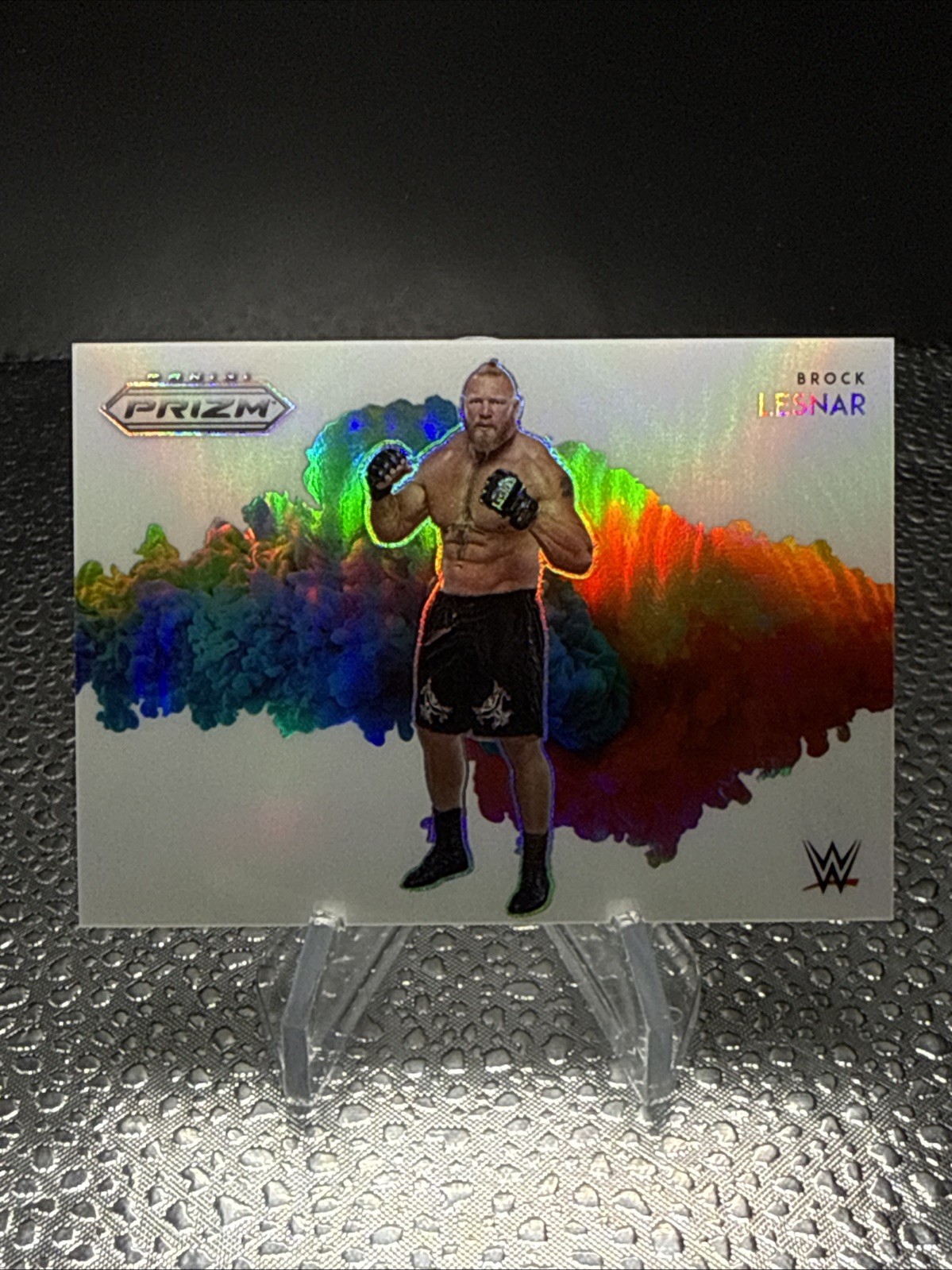 2022 Panini Prizm WWE Brock Lesnar Color Blast Case Hit #1