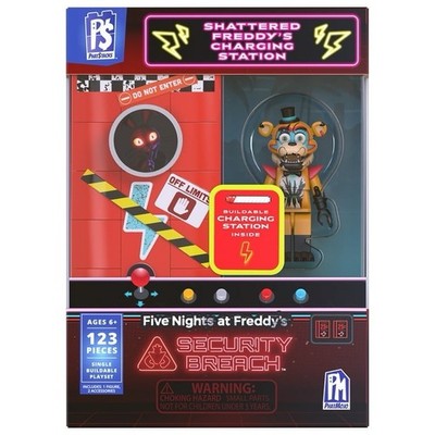 FNAF Shattered Freddy's Charging Station (CHASE) Security Breach 123pc Build Set