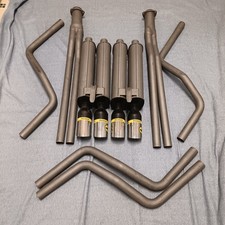 Monza 4 Tip Chrome Exaustmuffler System Believed To Fit 1968-79 Corvette C2- C3