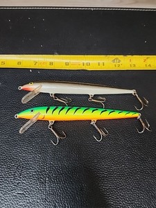 LEUR DE PÊCHE VINTAGE RAPALA F-18 S ARGENT ORIGINAL FINLANDE