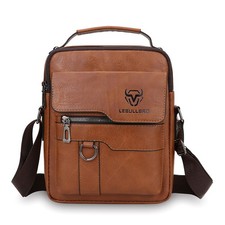 Mens Handbag Messenger Bag Leather Shoulder S...