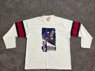 Vintage Gear  For Sports Ski The Alps  Chiemsee Germany GO FOR IT Tshirt Sz L ￼