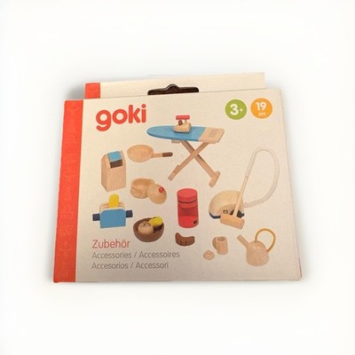 Goki 51939 Küchenzubehör , Accessoires für Puppenhaus aus Holz, Neu (15)