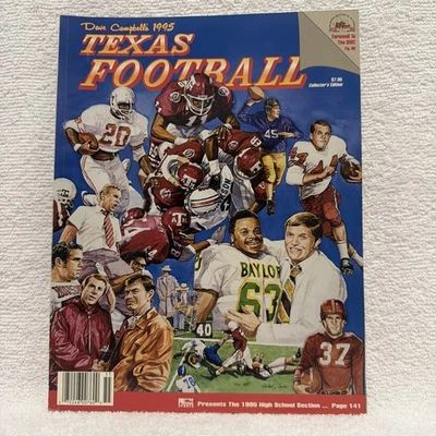 1995 Dave Campbell's Texas Football Magazine Collector's Edition Farewell SWC - Image 1 of 4