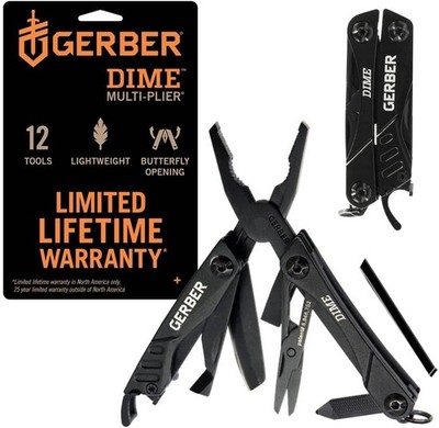 Gerber Multifunktionswerkzeug mit 12 Funktionen, Dime Pocket Multi-tool,