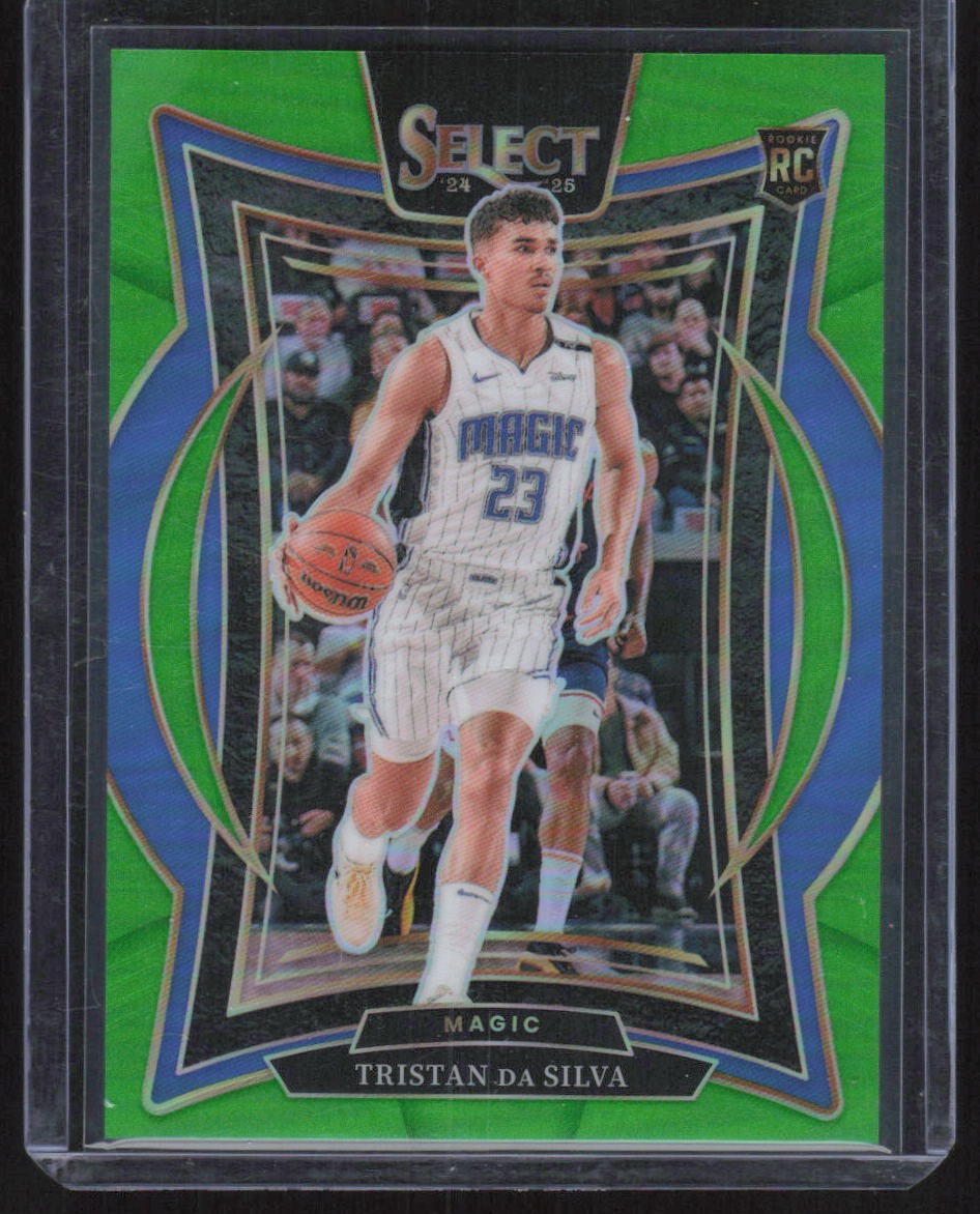 2024-25 Panini Select #83 Tristan da Silva Neon Green Prizm #/75
