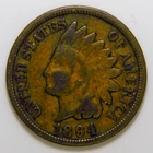 1894 Indian Head Cent 1c Penny VG k258.1