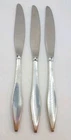 3x Reed & Barton Diamond Pattern Sterling Silver Handled Place/Butter Knives 9"