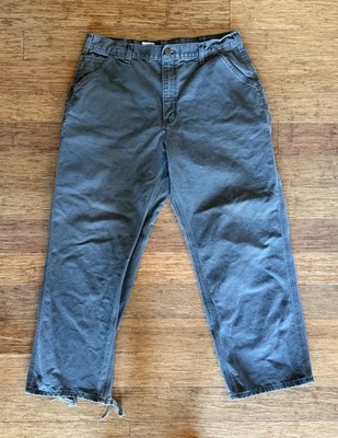 Carhartt B11 Carpenter Work Pants Mens 38x30 Duck Canvas Green