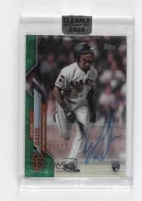 2020 Topps Clearly Authentic Auto Green 95/99 Jaylin Davis #CCA-JDA Auto 6w8