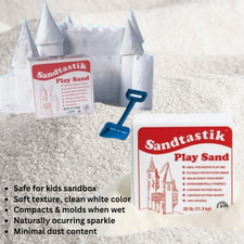 Sandtastik Safe Sand. White Play Sand. Sandbox Table 25lb 11.34kg Sensory Craft