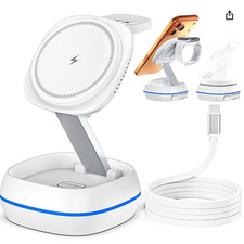 3 in 1 Wireless Charging Station for iPhone Apple Watch AirPods MagSafe Charger