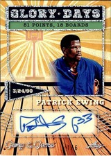 2025 Leaf Glory Days Patrick Ewing #GE-PD1 Autograph /6