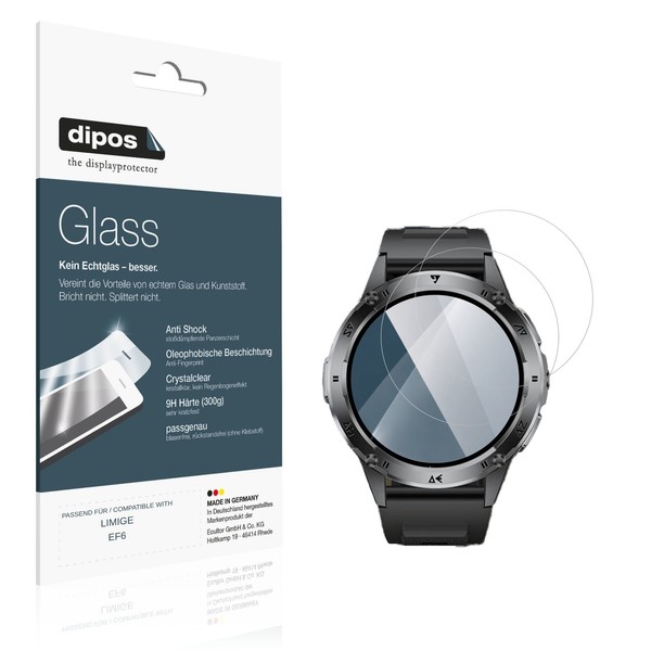 2X Schutzfolie FüR Limige EF6 - Anti-Shock 9H Folie Dipos Glass Kunststoffglas-image
