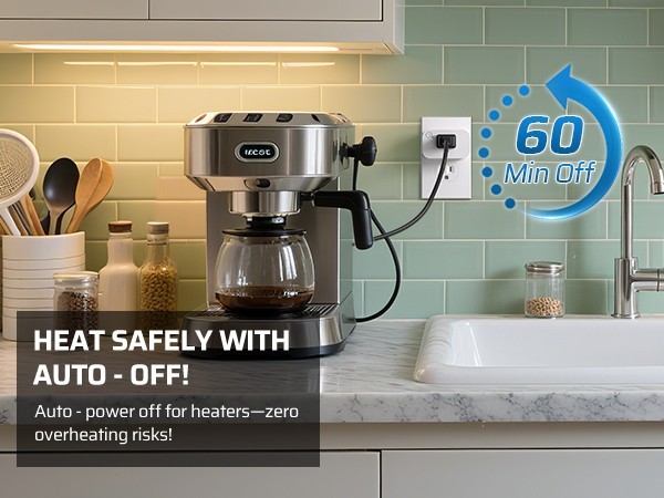 DEWENWILS Remote Control Outlet Plug, 15A 1875W, No Wiring Needed for Indoor