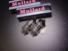 MULLARD BLACKBURN 12AX7 ECC83 TUBE PAIR I61-series circa 1962 tested strong