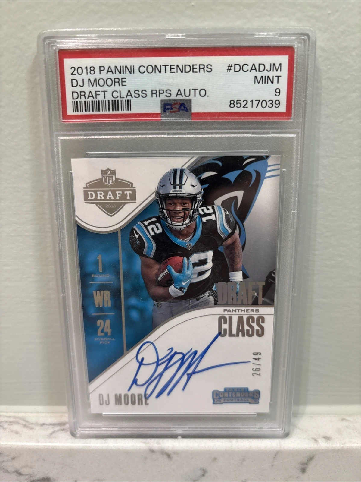 DJ Moore Panini Contenders Draft Class Rps Autographs #DCADJM Base