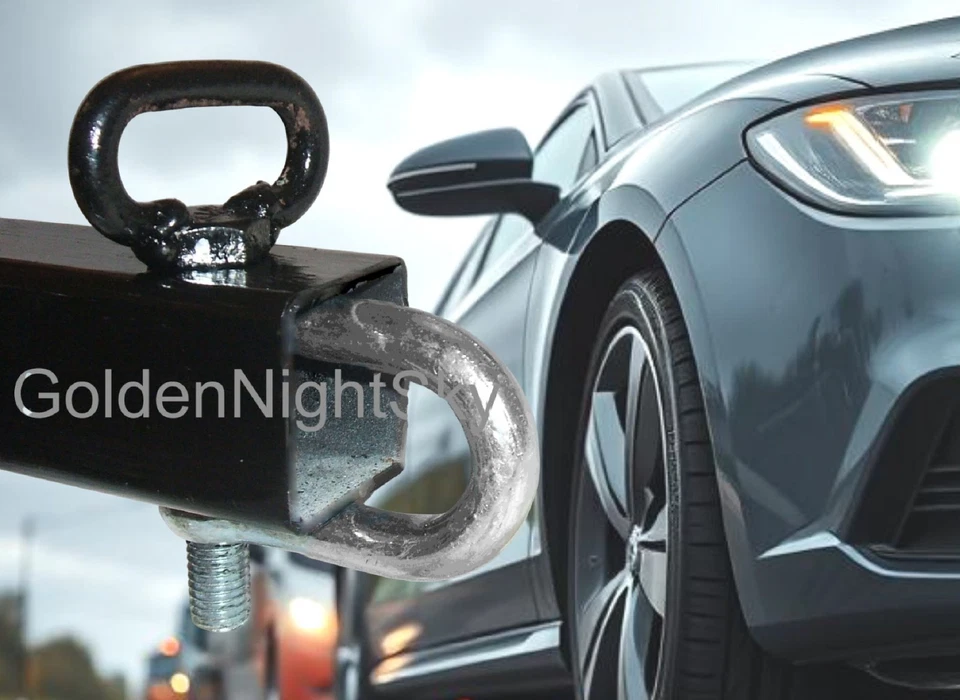 NUEVO Pro Vehicle Recuperación Remolque Barra de Remolque Recto Resistencia Pesada 3,5 Toneladas Coche Furgoneta Foto 4 de 4