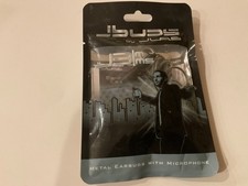 NEW JBuds J3 Earbud-Style Metal Headphones w Mic Brand New and Sealed