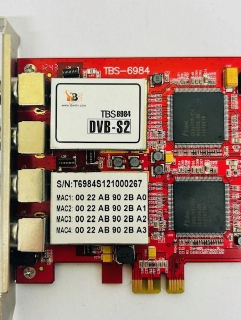 TBS TV DVB-S2  TBS-6984 Octa Tuner Satellite HD PCI-e TV Tuner Card - Image 3 of 4