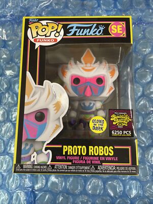 Funko Fundays 2022 Blacklight Proto Robos GITD Glow Pop Vinyl