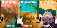ERIC CLAPTON 2024 USA TOUR POSTERS individual or set of three