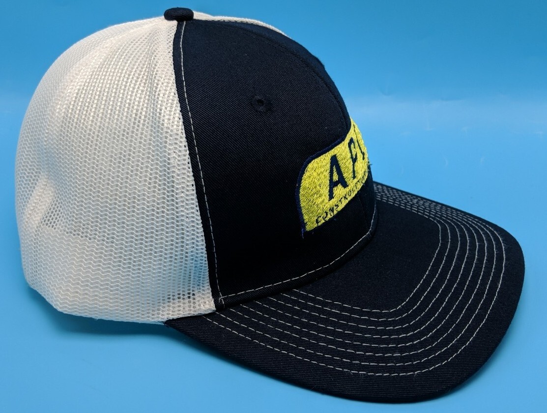 API CONSTRUCTION CORP hat blue / white adjustable… - image 3
