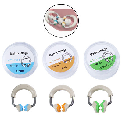 Dental 3D Matrix Bands Retainer Ring Matrices Clip Clamp Separator Fit Garrison