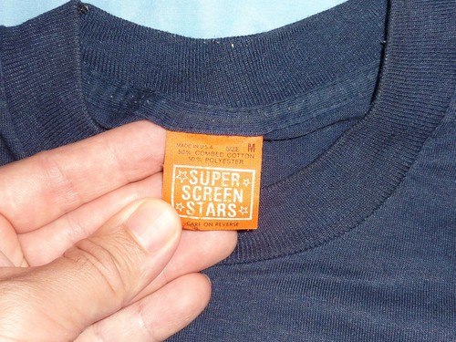vintage 80s WILD WONDERFUL SALTSBURG PA SOUVENIR ORANGE SCREEN STARS T SHIRT S - Picture 5 of 5