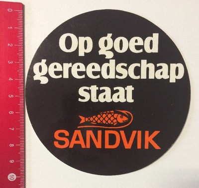 Decal/Decal: Sandvik - Op Goed Gereedschap State (0606161)